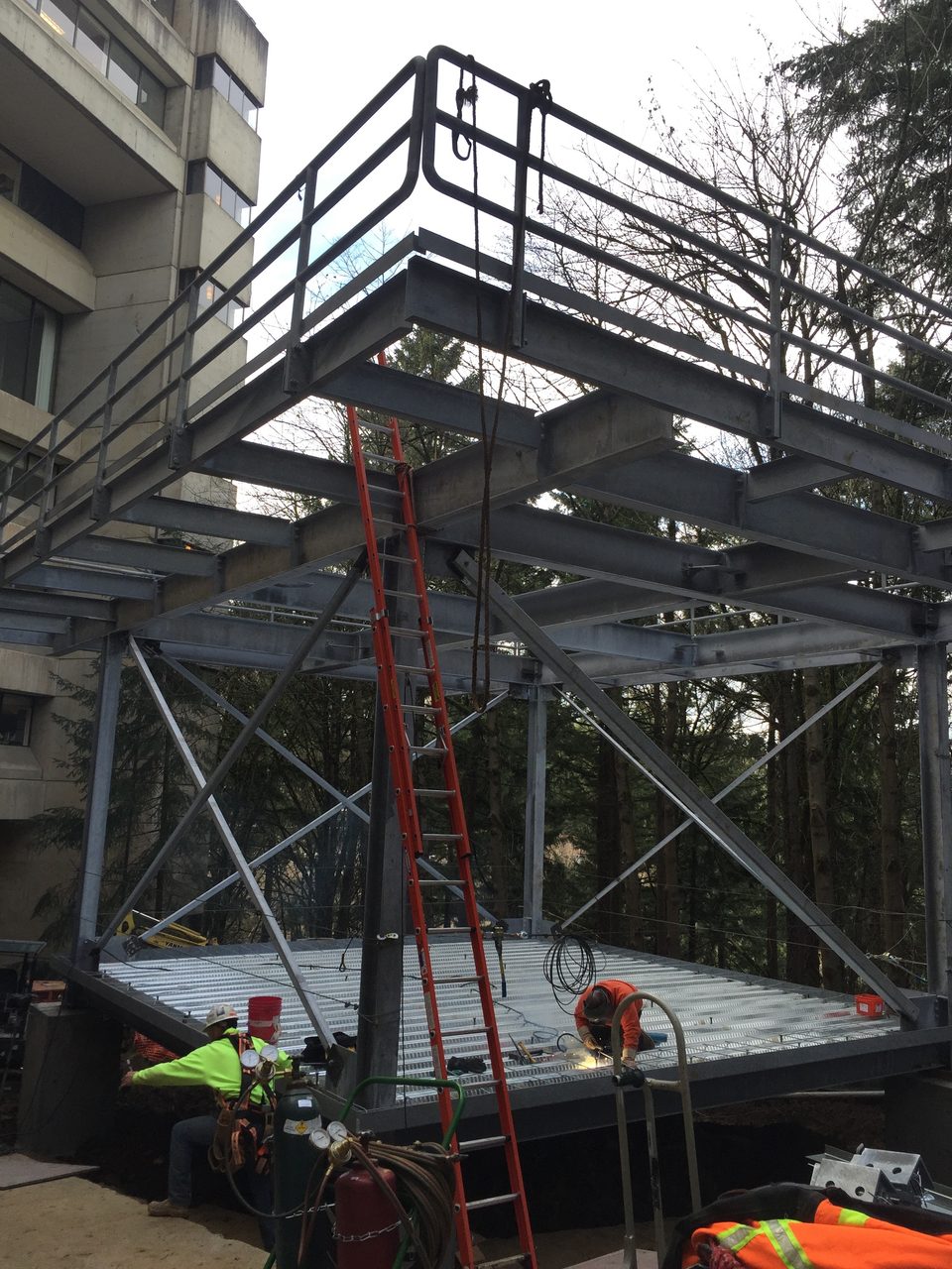 Structural steel framing