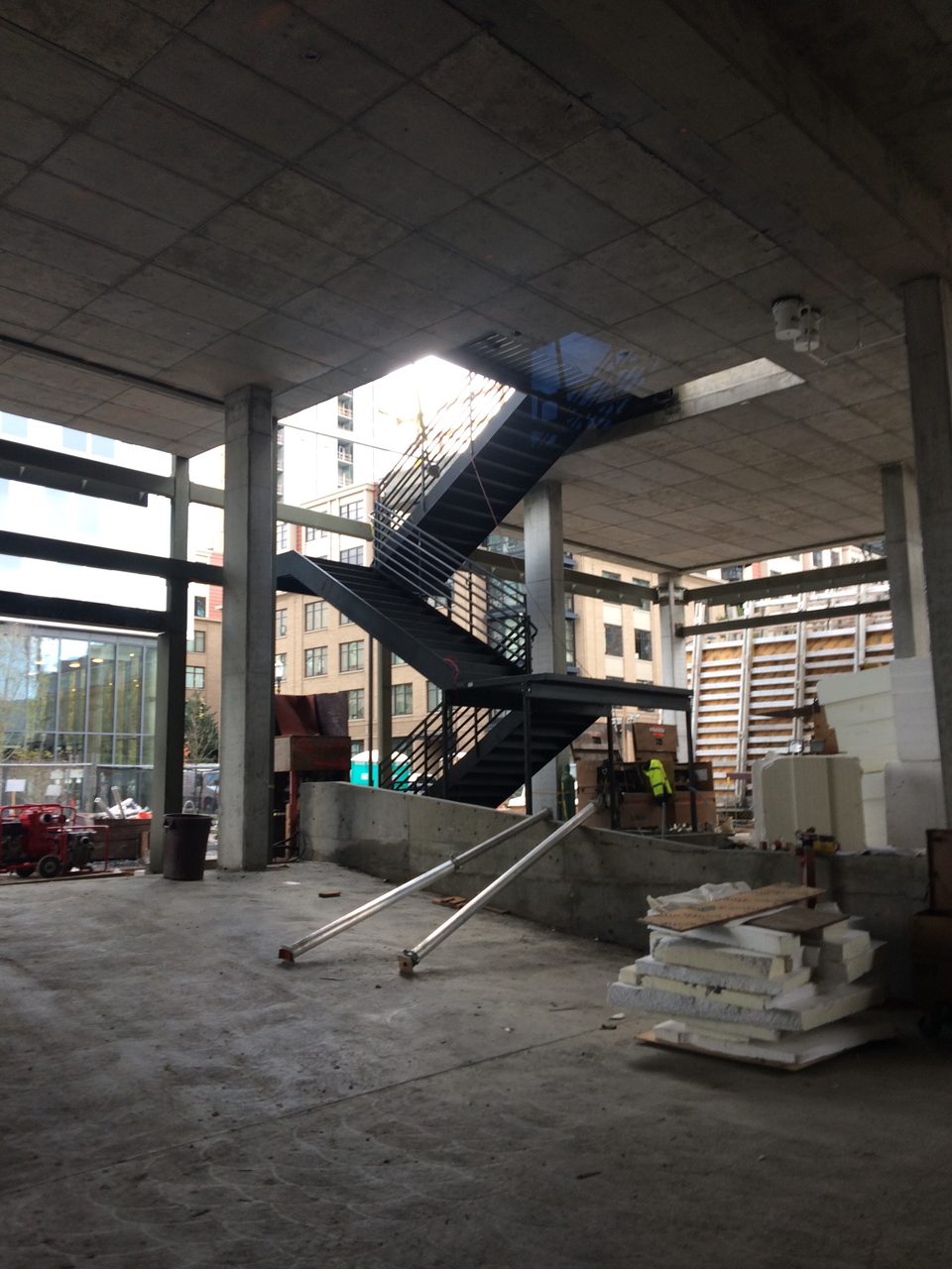 Steel and concrete structure